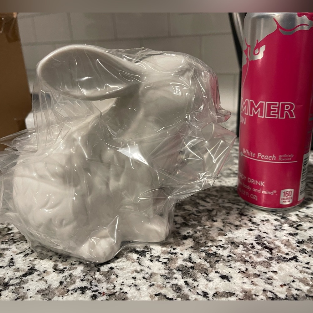 Pottery Barn Ceramic Garden Bunny -Small White NIB - Picture 2 of 10